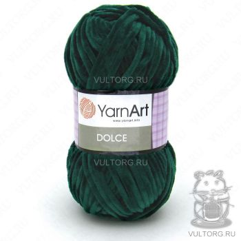 Пряжа YarnArt Dolce, цвет № 774 (Темно зеленый)