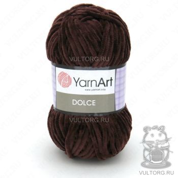 Пряжа YarnArt Dolce, цвет № 775 (Темно коричневый)