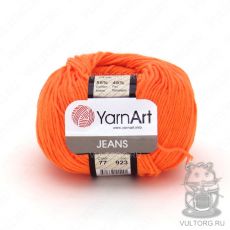Пряжа YarnArt Jeans, цвет № 77 (Оранжевый)