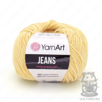 Пряжа YarnArt Jeans, цвет № 88 (Светло-желтый)