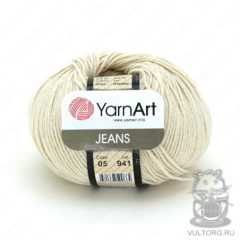 Пряжа YarnArt Jeans, цвет № 05 (Светло-бежевый)