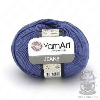 Пряжа YarnArt Jeans, цвет № 17 (Темный джинс)