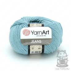 Пряжа YarnArt Jeans, цвет № 81 (Голубая мята)