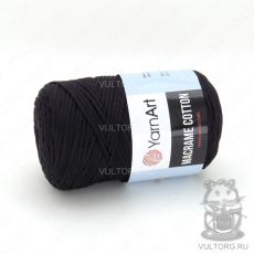 Пряжа YarnArt Macrame Cotton, цвет № 750 (Черный)