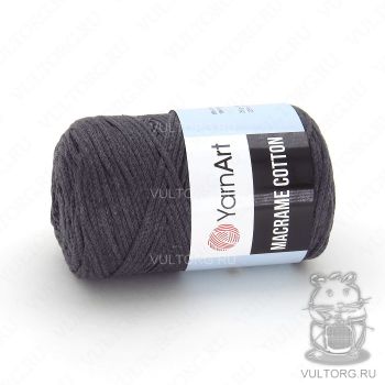 Пряжа YarnArt Macrame Cotton, цвет № 758 (Темно-серый)