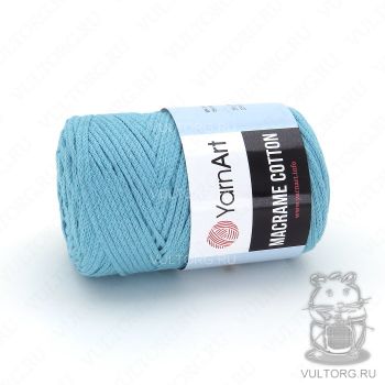 Пряжа YarnArt Macrame Cotton, цвет № 763 (Голубая бирюза)