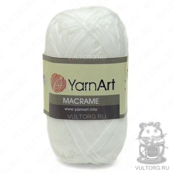 Пряжа Macrame YarnArt, цвет № 154 (Белый)