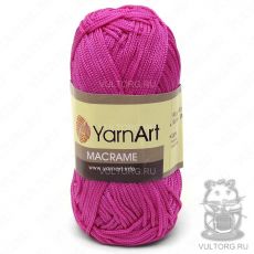 Пряжа Macrame YarnArt, цвет № 140 (Ярко-розовый)