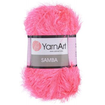 Пряжа YarnArt Samba, цвет № 08 (Розовый неон)