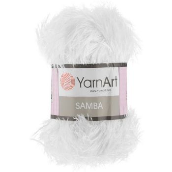 Пряжа YarnArt Samba, цвет № 01 (Белый)