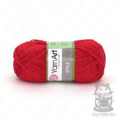 Пряжа YarnArt Style, цвет № 675 (Красный)