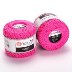 Пряжа YarnArt Violet, цвет № 5001 (Ярко-розовый)