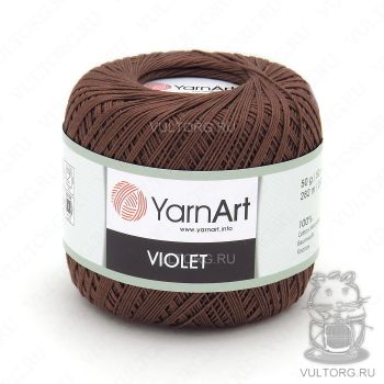 Пряжа YarnArt Violet, цвет № 0077 (Коричневый)