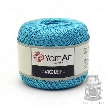Пряжа YarnArt Violet, цвет № 0008 (Голубая бирюза)